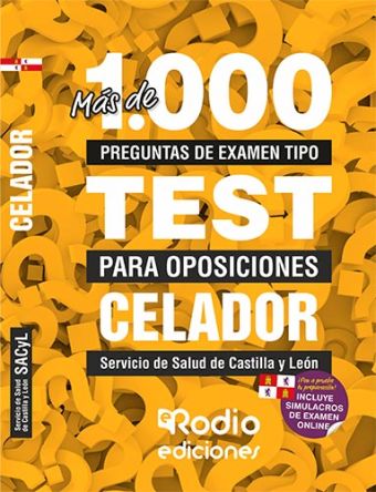 Más de 1.000 preguntas de examen tipo test para oposiciones Celador. Servicio de