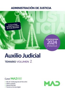 AUXILIO JUDICIAL TEMARIO VOLUMEN 2