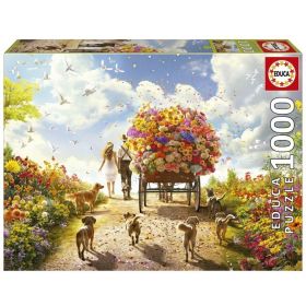 PUZZLE 1000 CARRO DE FLORES FSC(R) EDUCA