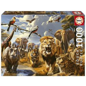 PUZZLE 1000 ANIMALES SALVAJES FSC( EDUCA