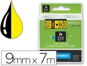 CINTA DYMO 9MM NEGRO/AMARILLO