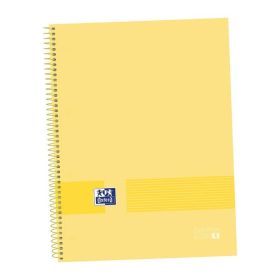 CUADERNO ESPIRAL Fº/A4 5MM AMARILLO OXFORD &YOU 80H 90G LIBRETA FOLIO