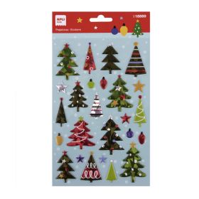 PEGATINA NAVIDAD ARBOL RELIEVE