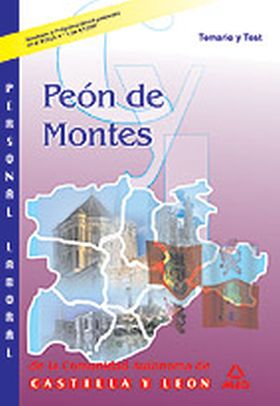 PEON DE MONTES. JUNTA DE CASTILLA Y LEON. TEMARIO Y TEST
