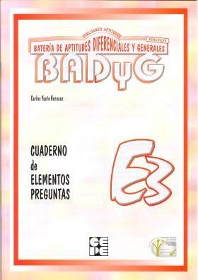 BADyG E3. Cuaderno de Preguntas