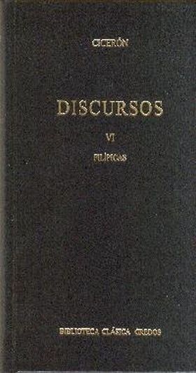 Discursos (ciceron) vol. 6 filipicas