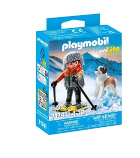 SENDERISTA CON SAN BERNARDO PLAYMOBIL