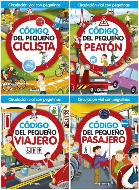 CIRCULACION VIAL CON PEGATINAS (4 TITULOS)