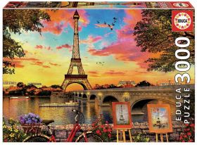 PUZZLE 3000 PUESTA DE SOL EN PARIS EDUCA