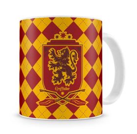 GRYFFINDOR TAZA BLANCA CERÁMICA HARRY POTTER