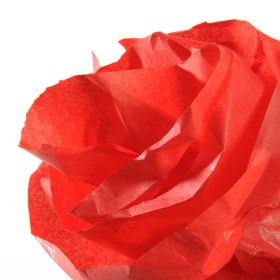 PAPEL SEDA ROLLO 0,5 X 5 M. ROJO