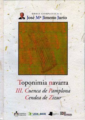 Toponimia Navarra. III. Cuenca de Pamplona. Cendea de Zizur