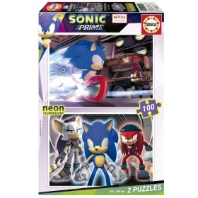 PUZZLE 2X100 SONIC PRIME NEO EDUCA