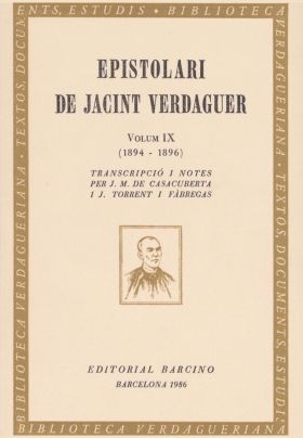 Epistolari de Jacint Verdaguer, IX