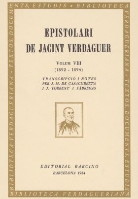 Epistolari de Jacint Verdaguer, VIII