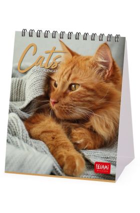DESK CALENDARS - 2025 DESK CALENDAR - CATS - 12X14,5 - CATS LEGAMI