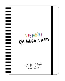 AGENDA ESCOLAR SEMANAL 2023-2024 ""¡ESTUDIA!"" LA DE GIRONA