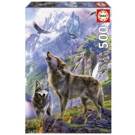 PUZZLE 500 LOBOS EN LAS ROCAS FSC(R EDUCA