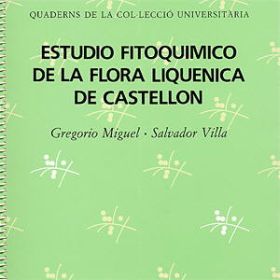 Estudio fitoquímico de la flora liquénica de Castellón