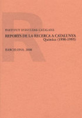REPORTS DE LA RECERCA A CATALUNYA. QUÍMICA : 1990-1995 / REPORT ELABORAT PER SAL