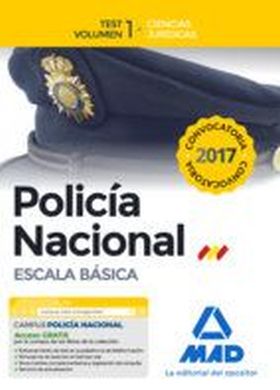 TEST VOL. 1 POLICIA NACIONAL ESCALA BASICA. CIENCI