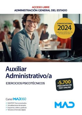 AUXILIAR ADMINISTRATIVOA (ACCESO LIBRE). EJERCICIOS PSICOTECNICO