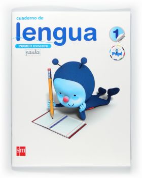 Tablet: Cuaderno de lengua, Pauta. 1 Primaria, 1 Trimestre. ConECE100ta con Pupi