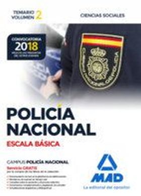 POLICIA NACIONAL ESCALA BASICA. TEMARIO VOLUMEN 2 