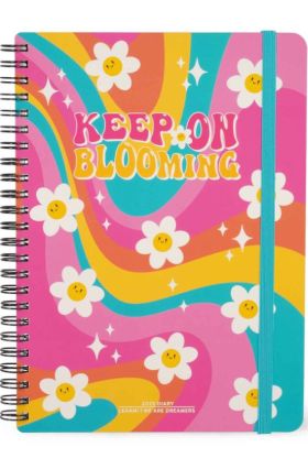 12-MONTH DIARY - 2025 - LARGE WEEKLY SPIRAL BOUND DIARY - DAISY LEGAMI