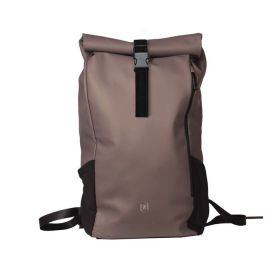 MOCHILA ROLL TOP OXFORD BAG RPET MARRON