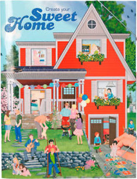 CUADERNO COLOREAR CREATE YOUR SWEET HOME