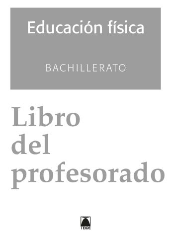 Solucionario. Educación física 1. Bachillerato (2016)