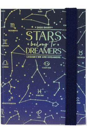 12-MONTH DIARY - 2025 - MINI WEEKLY DIARY - STARS LEGAMI