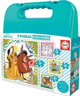 PUZZLE MALETA PROGRES.DISNEY ANIMAL EDUCA