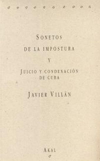 Sonetos de la impostura y Juicio y condenación de Cuba.