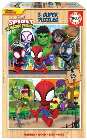 PUZZLE 2X25 SPIDEY & AMAZING FRIEND EDUCA