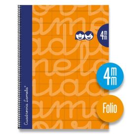 CUADERNO ESPIRAL Fº/A4 4MM EXTRADURA NARANJA LAMELA