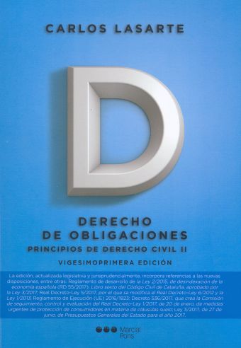 (21º) II. PRINCIPIOS DE DERECHO CIVIL. OBLIGACIONE