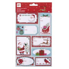 ETIQUETA REGALO NAVIDAD PAPA NOEL
