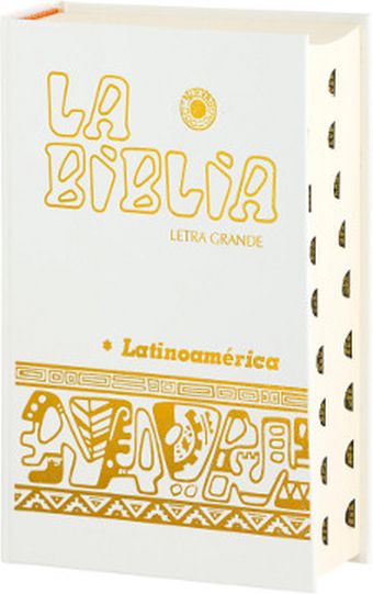 LA BIBLIA LATINOAMÉRICA [LETRA GRANDE] CARTONÉ BLANCA, CON UÑEROS