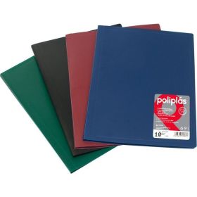 POLIPLAS 20 FUNDAS DIN-A4 AZUL CIELO GRAFOPLAS