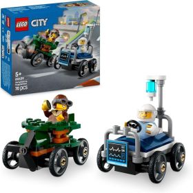60459 PACK DE COCHES DE CARRERAS: AVIÓN VS. CAMA DE LEGO