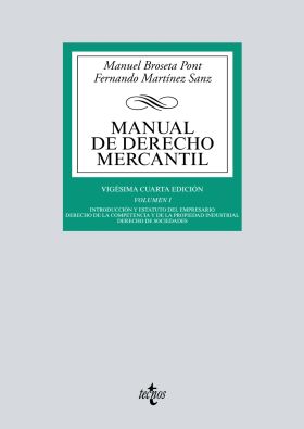 MANUAL DE DERECHO MERCANTIL. VOL 1