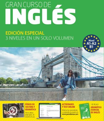 GRAN CURSO DE INGLES (A1-A2-B1) 4 LIBROS + 6 CDS+