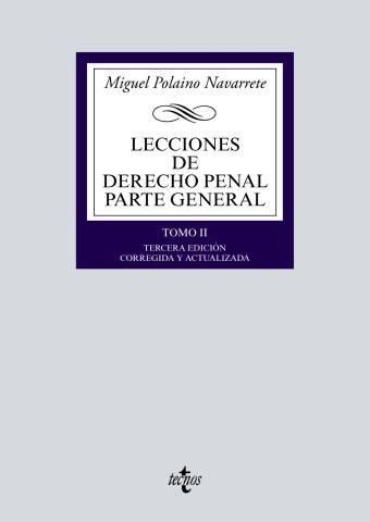 LECCIONES DE DERECHO PENAL. PARTE GENERAL. TOMO II