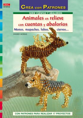 ANIMALES EN RELIEVE CON CUENTAS Y ABALORIOS