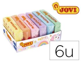 PLASTILINA BANDEJA 6 COLOR PASTEL 50 GR