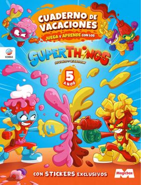 CUADERNO DE VACACIONES JUEGA Y APRENDE SUPERTHINGS LEGENDS PARA 5