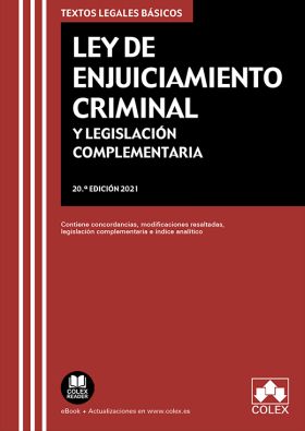 LEY DE ENJUICIAMIENTO CRIMINAL Y LEGISLACION COMPL