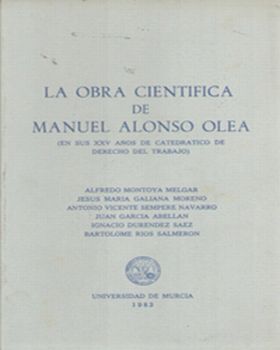 La Obra Científica de Manuel Alonso Olea